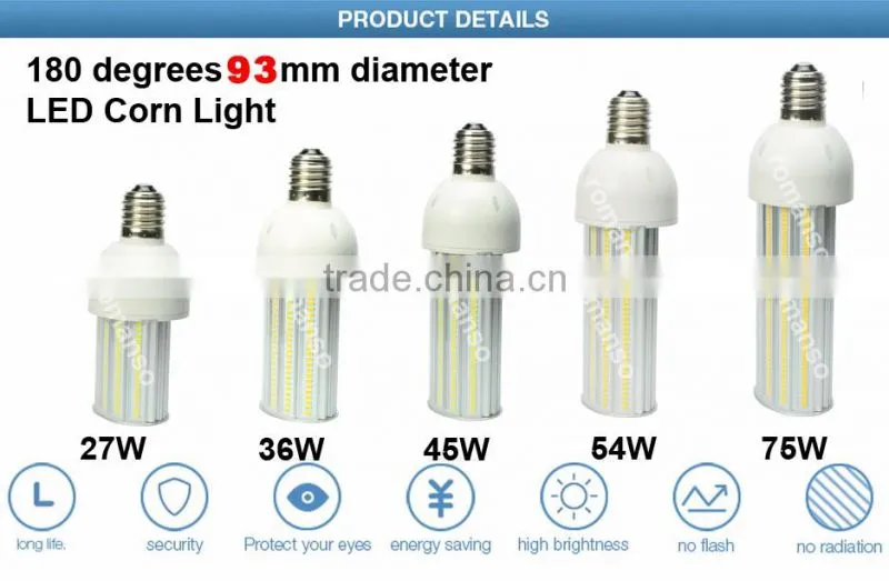 ip65 led corn bulb e27 street light 180 degree corn products