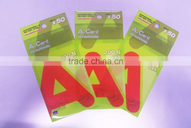 header packaging bag/opp bag with hanging header