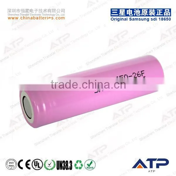 Wholesale Original 3.7V 2600mah Samsung battery / electric bike lithium battery / Samsung ICR18650-26F