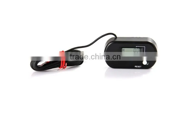 Resettable LCD gasoline inductive hour meter for Trencher motocross ATV lawn Mower transfer pump