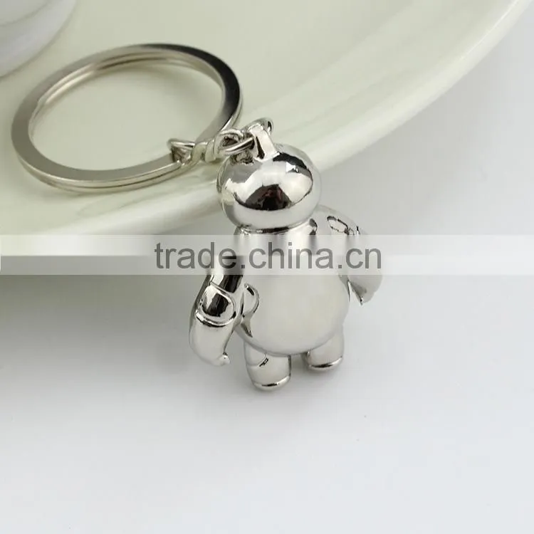 Robot Zinc Alloy Ultra Marines White Doll Pendant Metal Keychain