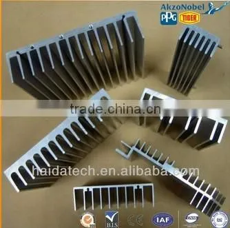 anodized aluminum extruded profiles 6060 t5 heat sink manufacturer