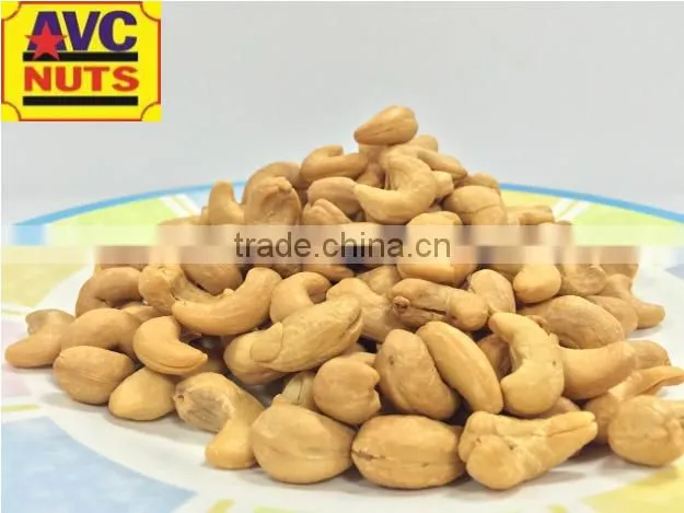 Roasted cashew W320, AFI roasted standard, golden brown color, moisture <2% from Vietnam