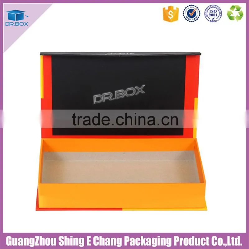Custom logo color paperboard printing gift packaging box with magnet