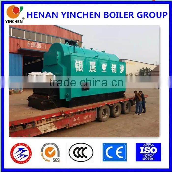 YLW industrial chain grate stoker water tube coal fired thermal oil boiler