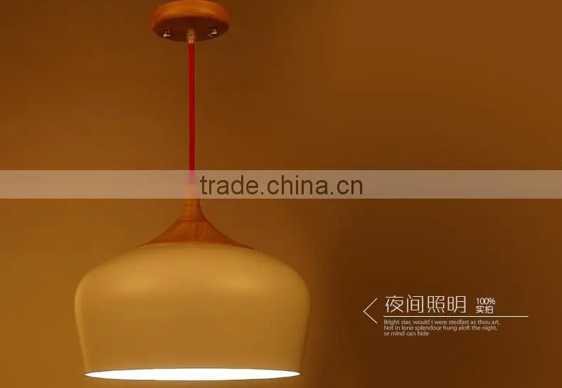Modern vintage fancy style wood pendant lamp lighting JK-8005B-03 Wooden LED pendant light