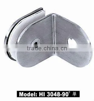 90 angle fixed stainless steel single glass clamp HI-3049