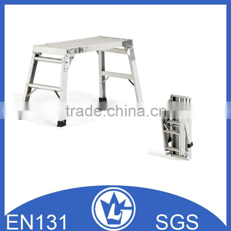 Portable Aluminium Ladder with Rubber Cover Step, Safety Handrail GS and EN131 approval