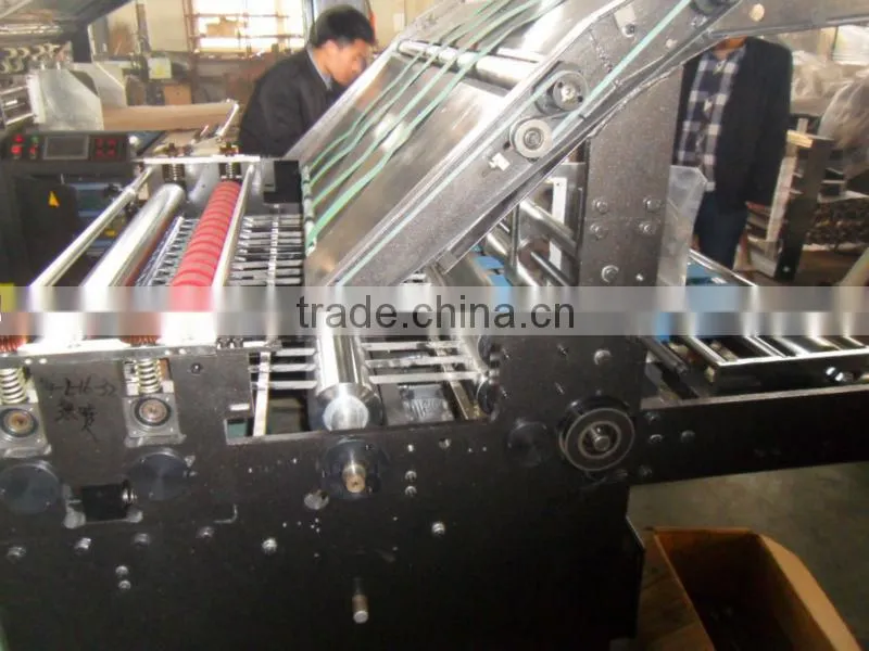 semi-auto corrugated flute laminating machine