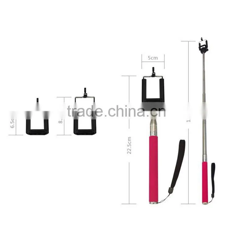 2016 new products bluetooth monopod multifunction selfie stick handheld stick wireless monopod selfie stick with remote