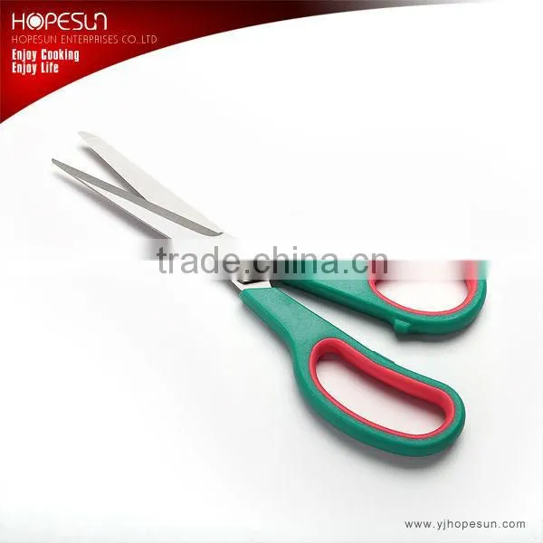 Transparent handle stainless steel office scissors