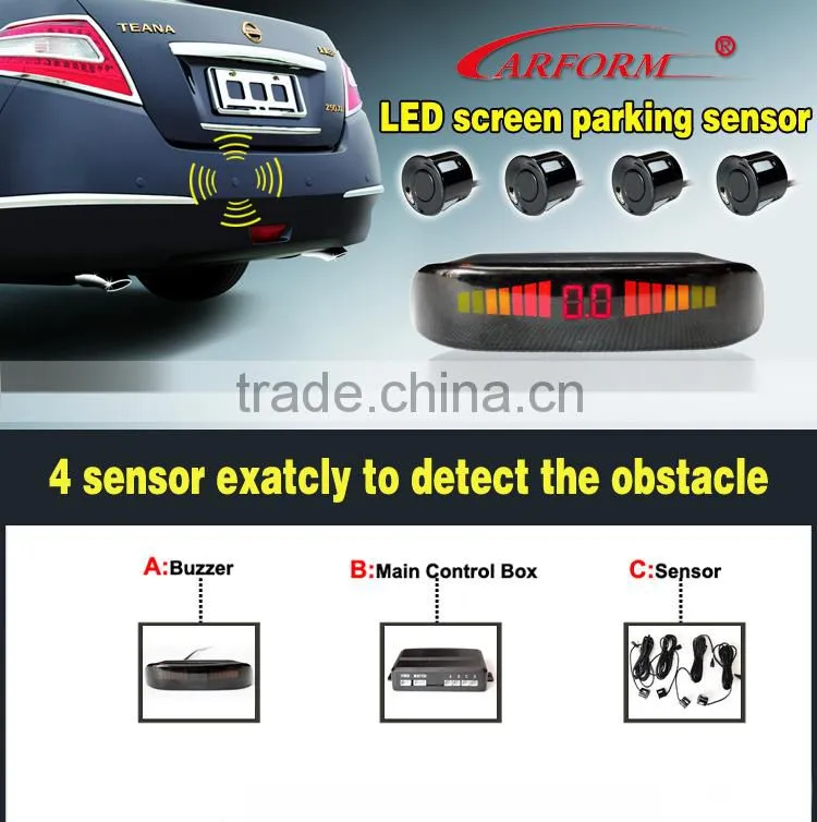 Hot selling high quality ABS material led parking sensor suits for the low and high temperature