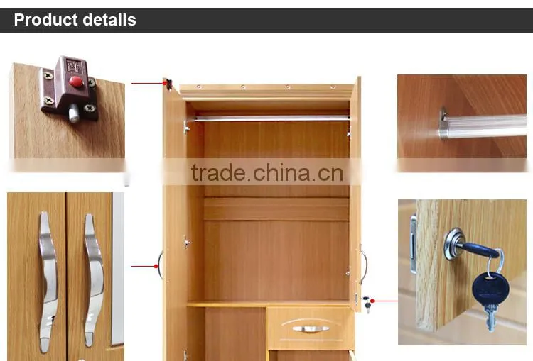 New Design Xinyuan Elegant Bedroom Custom Wooden Cheap Wardrobe Closet