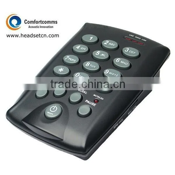 Top selling simple black call center headset corded telephones CHT-800