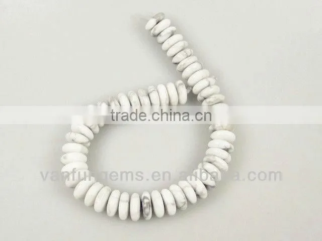 Gemstone moss agate rondelle beads for jewelry