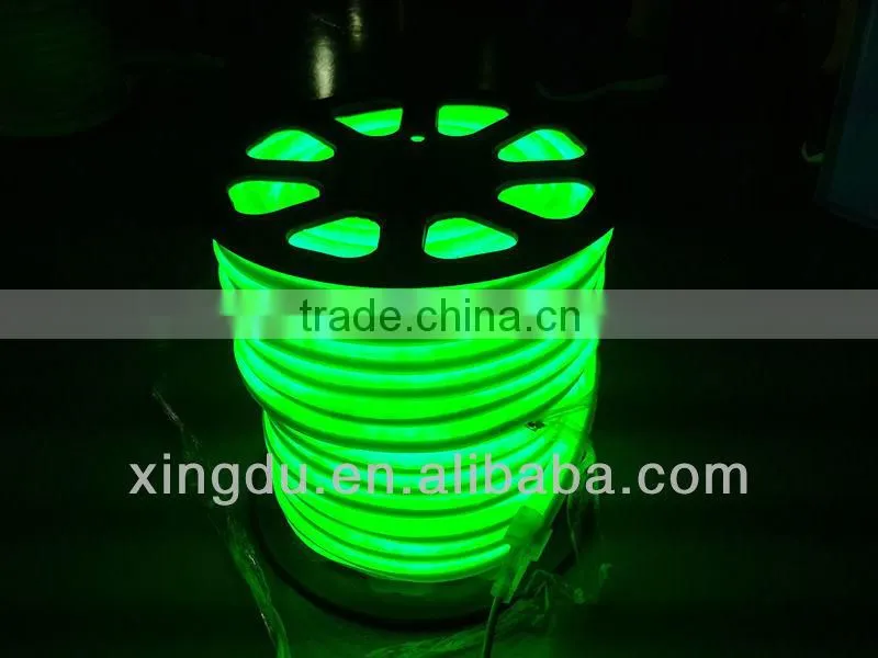 12v waterproof green led neon rope light