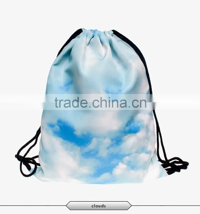 Digital Printing nylon fabric shopping bags,backpack ,drawstring bag ,customized CMYK printing is welcome