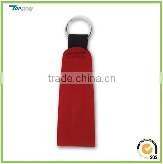 logo brand neoprene key holder keyring