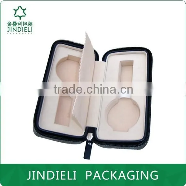 black hot sale fashion leather gift box package