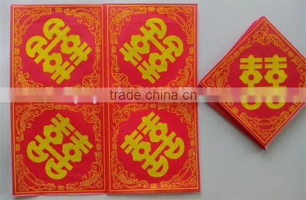 33CM*33cm 20pcs/pack Paper Napkins wedding Event & Party Tissue Printed Napkin Supply Party Decoration