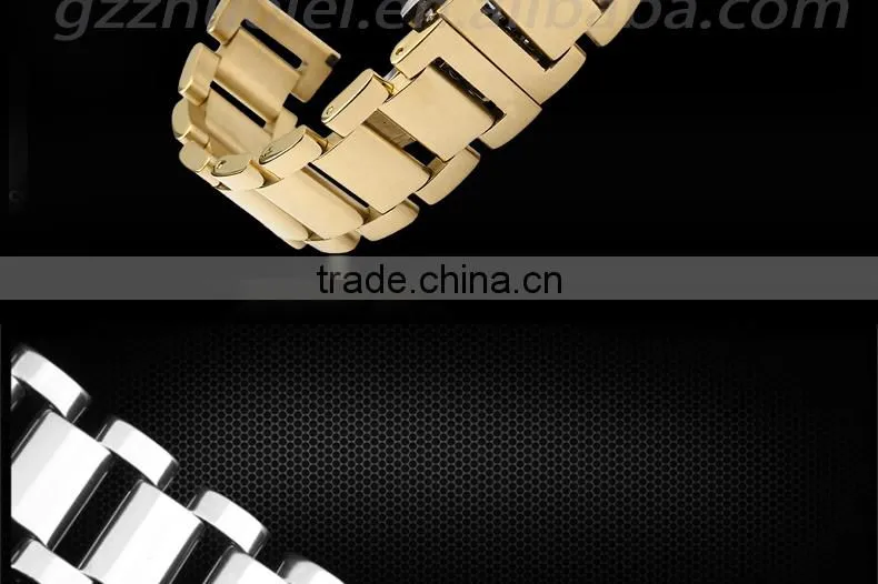 18|20|21|22mm high quality imported stainless steel watch bracelet with fashionable buckle Wholesale 3PCS