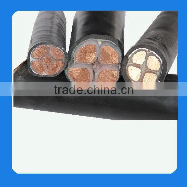 0.6/1kv Copper/Aluminum conductor XLPE insulation Steel wire armoured PVC Sheath Power cable