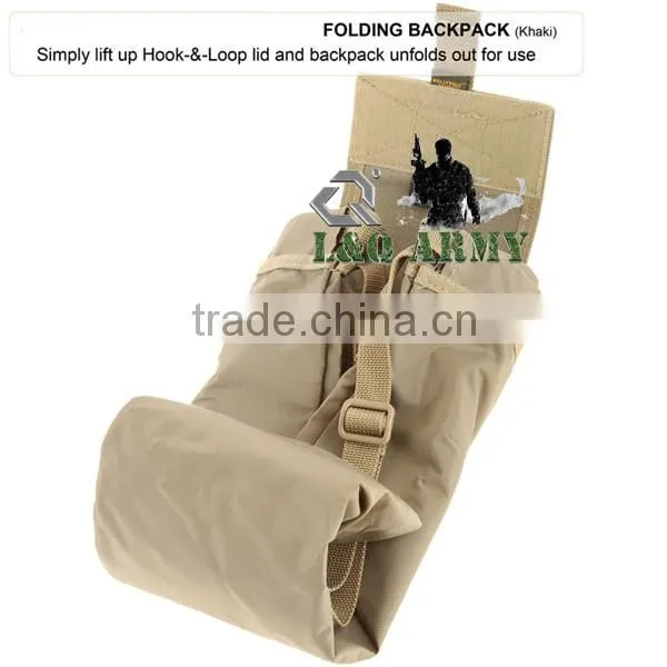 Top selling popular military folding backpack