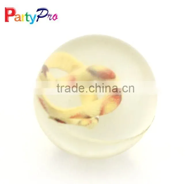 China factory wholesale clear ball snake figure bouncing balls
