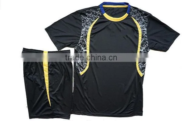 Hot sale unique custom soccer jersey uniform quick qry fabric