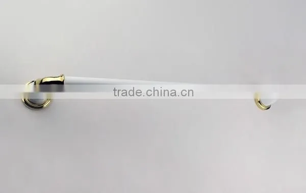 unique designed elegant white and golden wallmounted Towel Bar, decorative bathroom towel bars Bathroom Hardware Accessories