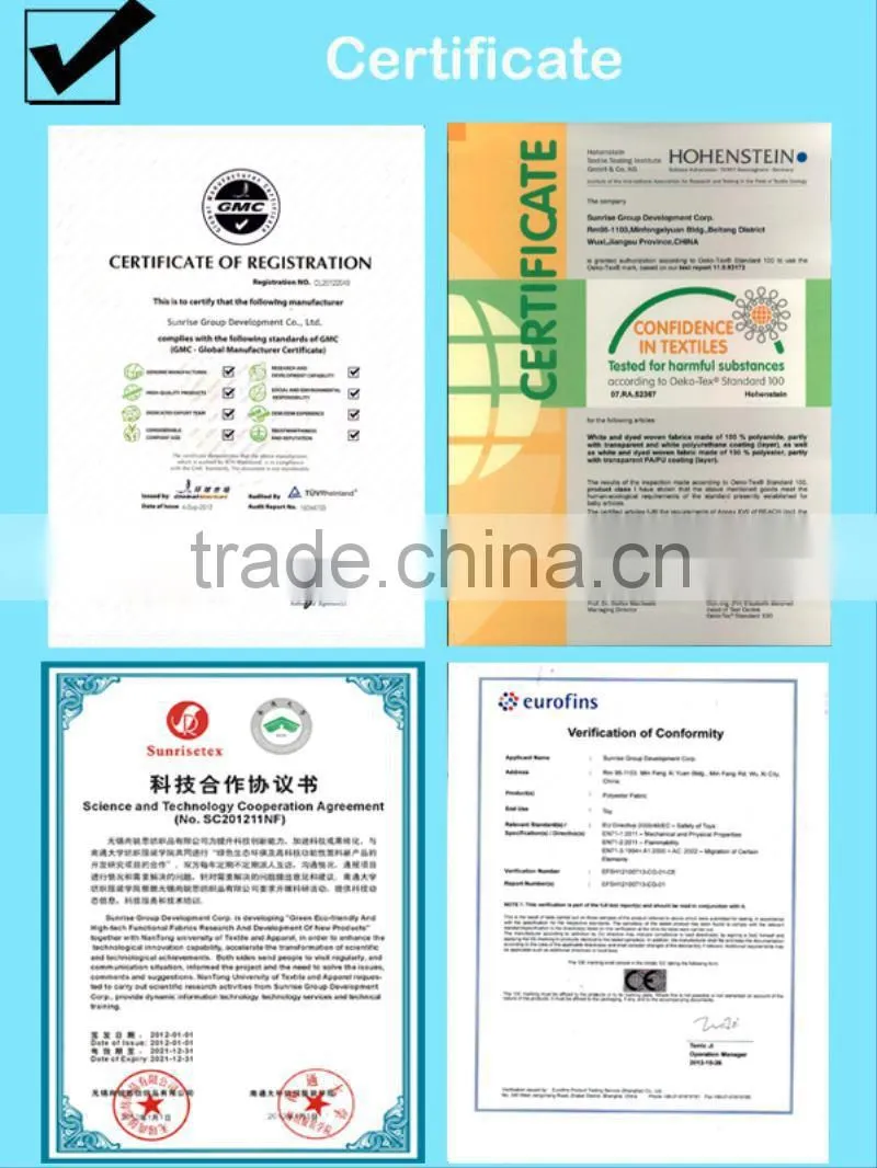 High quality cheap non flammable fabric factory