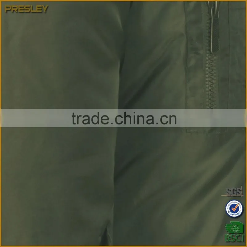 Presley oem custom blank high quality satin bomber jacket for man wholesale