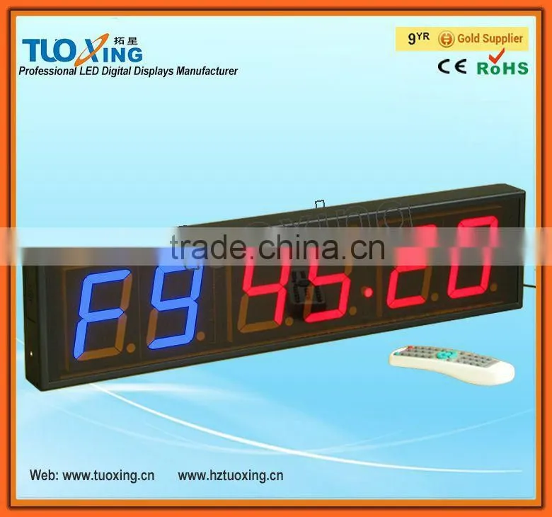 4 inch 6 digit LED crossfit digital timer