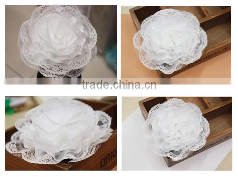 6 CM Polyester Ribbon Trim,Single Side White Lace Trim For Dress