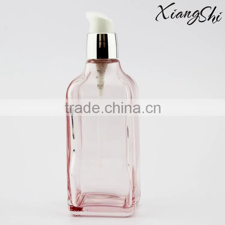 transparent green olive oil glass bottles