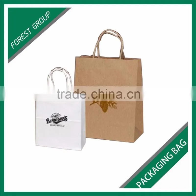 FACTORY SUPPLY CUSTOMIZED LOGO PAPER KRAFT BAG