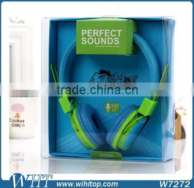 Gift Packge Candy Color Ear Hook Earphone for Mobile Phone Tablets Cheap Colorful Earphones