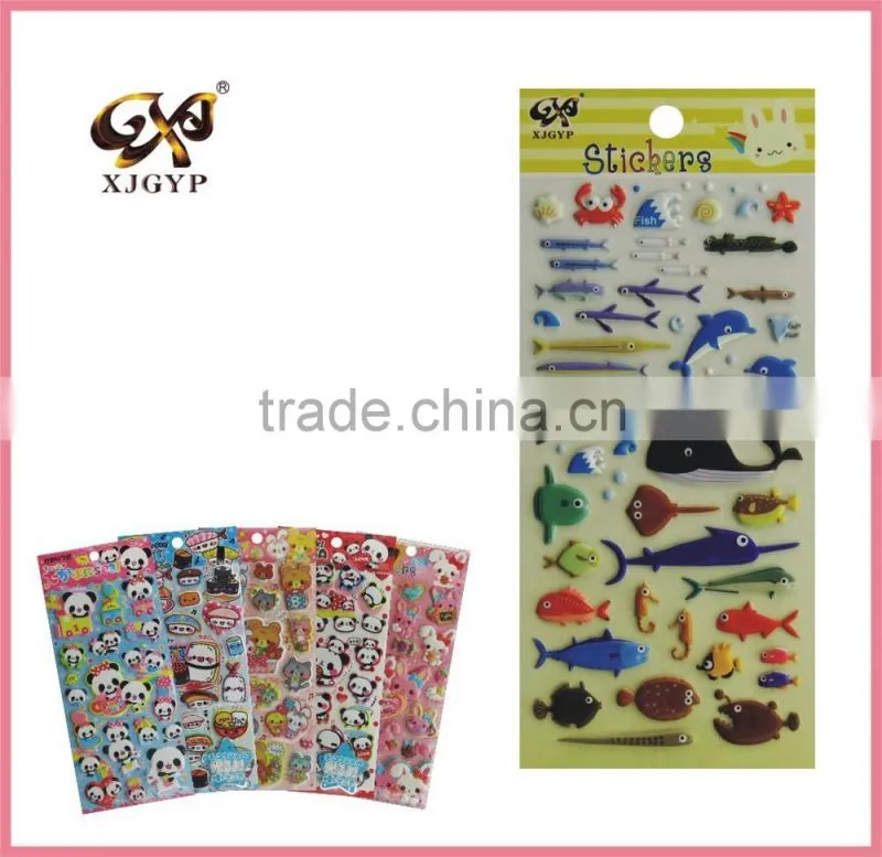 3D foam puffy stickers for kids educational toys