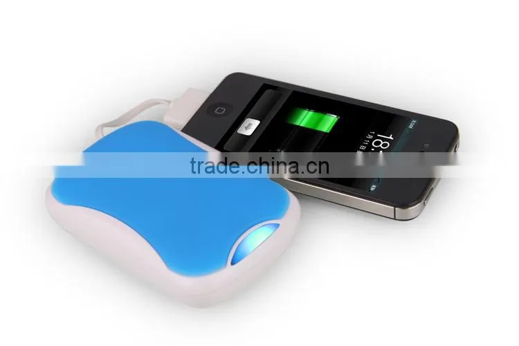 manufactory 5000mah new powerbank built in 1 4 usb cable hided