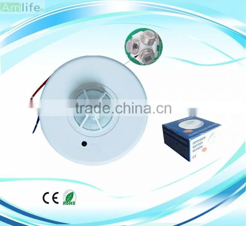 3pcs Detectors 360 degree Light control ceiling sensor switch