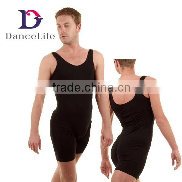 A2626 shorty dance costume tank dance unitard men's ballet unitards