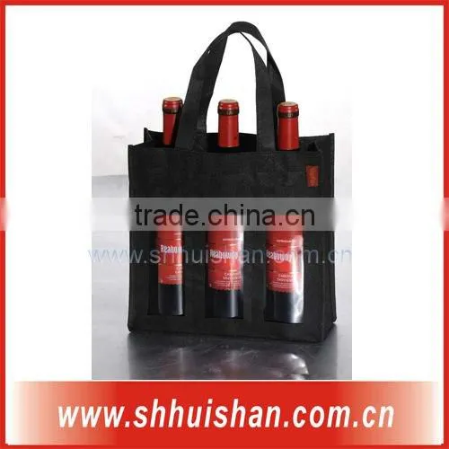 Eco-friendly High quality non-woven bottle bag