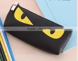 Promotion cute eyes print pencil case china factory