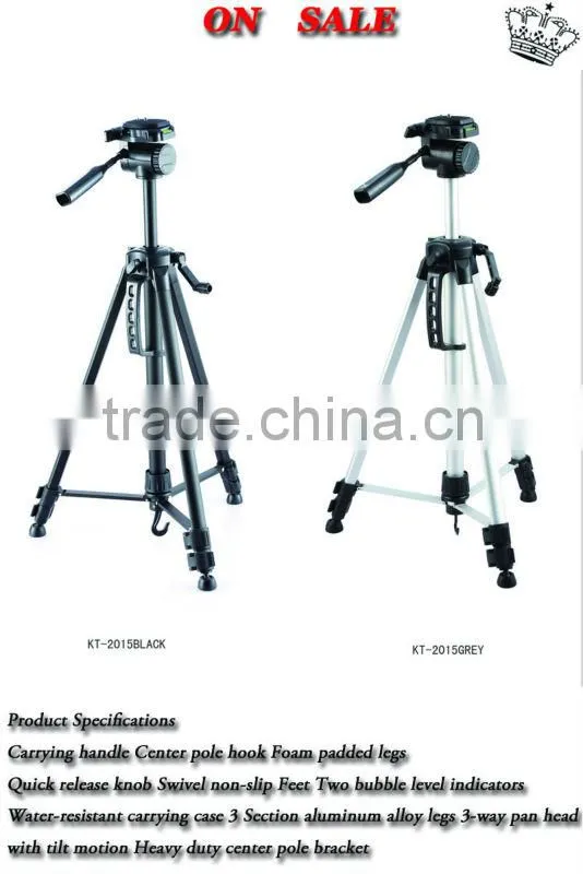 PROFESSIONAL LIGHTING 3 SECTION TRIPOD STAND FOR CAMERA