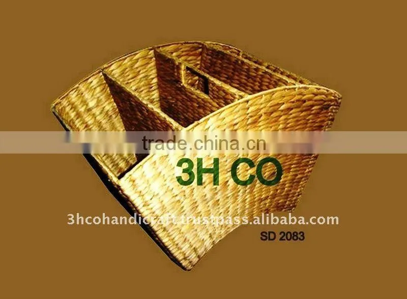 2015 New Product Rectangle Water Hyacinth Basket for Home Decoration and Furniture
