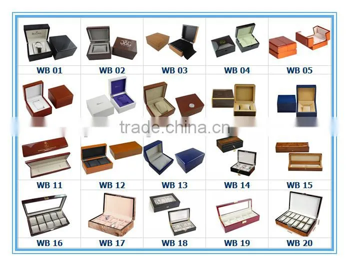 High Quality Customized Made-In-China Luxury Wooden Watch Box For Watches Display