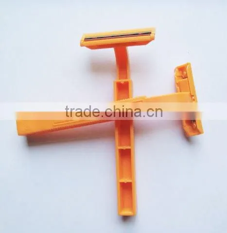 Twin blades stainless steel shaving razor