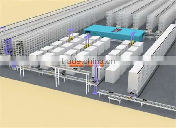 The automated multi-layered storehouse 1
