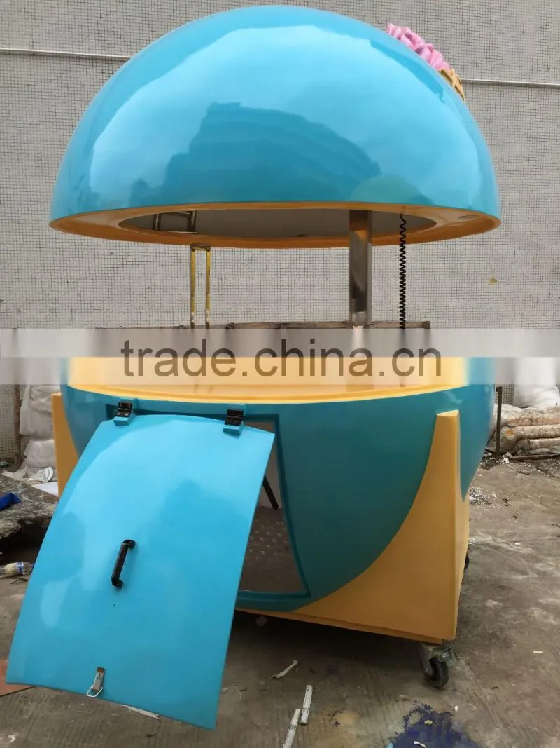 ice cream shop kiosk with fashionable design for promotions, shopping mall, beaches