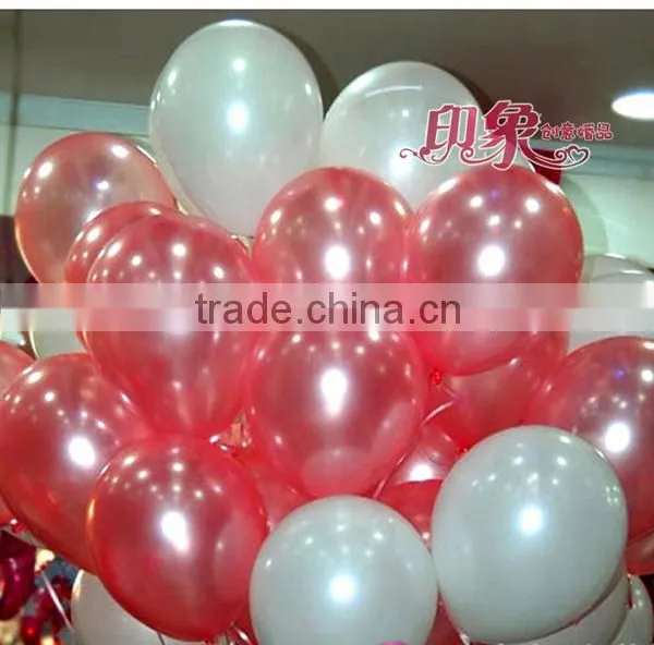 Wholesale 2014 good quality Colourful wedding lighted Party decoration Balloons 12inch 3.2g bead light advertiseme latex balloon